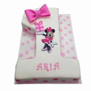Minnie Mouse Number Birhday Cake 509