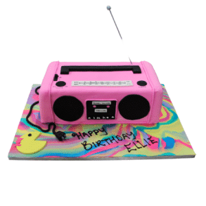 Retro Radio Birthday Cake 482