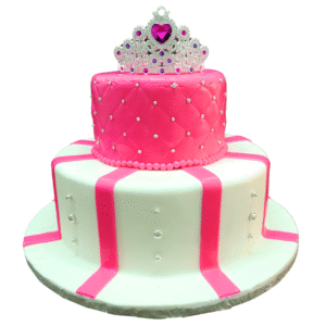 Princess 2 Tiered Princess Cake with Tiara