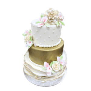 Wedding-Cake-Flower-Gold-1953-Select-Bakery