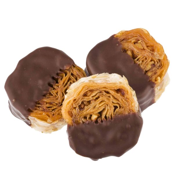 HALF DIPPED CHOCOLATE BAKLAVA – 500 g – approx 12 -14 pcs.
