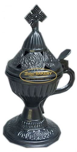 RELIGIOUS INCENSE BURNER – CHARCOAL